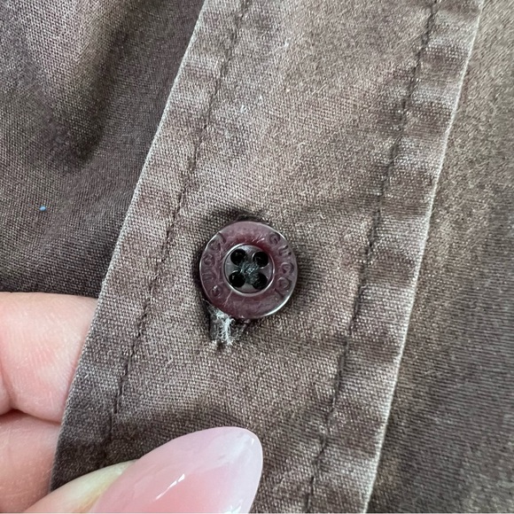 Gucci Shirt Men’s Small Vintage Brown Button Up Short Sleeve B17 - Picture 10 of 11